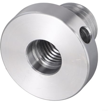 Minhe Adaptador de portabrocas de torno de madera para torno de madera, material metálico, diámetro de rosca de 18 mm a 25 mm (25 mm a 18 mm)