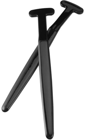 INOOMP 2 Pezzi Spazzola per Lingua in Bambù Pulizia Orale Ergonomica Anti-alito Cattivo Raschietto Lingua per Rimuovere Residui e Igiene Profonda
