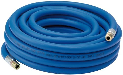 Draper 38331 PVC luftledningsslang, 1/4 tum BSP, 8 mm borr, 10 m längd