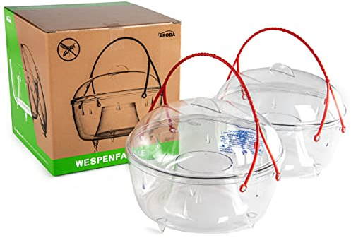 AROBA 18 Pezzi Repellente Professionale per Insetti, Diametro di 18cm, Grande ed Efficace, Ecologico e Non tossico, acchiappa e intrappola zanzare Mosche, vespe, calabroni