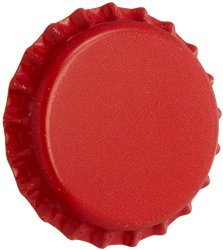 North Mountain Supply Beer Bottle Crown Caps - Red - Oxygen Barrier - 250 Count