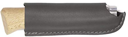 oopsmark Opinel Compatible Genuine Leather Belt Sheath Waterproof Luxury Knife Cover Belt Case (#9 – 9cm, Black)