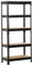 Yaheetech Shelving Unit Metal Shed Storage Shelves Boltless Heavy Duty 5 Tier Garage Shelving Units for Shed/Workshop/Office, 150x70x30cm, Black
