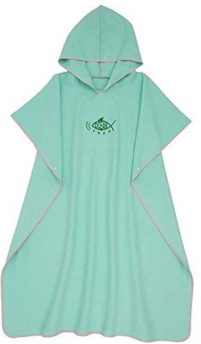 Ghopy Swim Towel Robe Adult Changing Robes Towel Hooded Surf Poncho for Men Women, Quick Dry Lightweight Microfiber Universal Size for Swimming Surfing and Beach Fits Mens Womens Adults