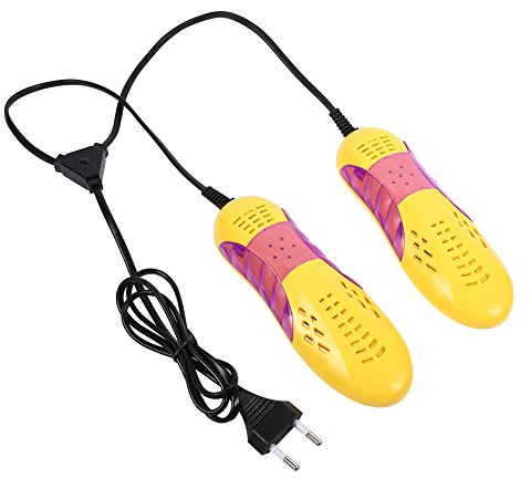 mumisuto Asciuga Scarpe Elettrico, 220V10W Violet Light Asciuga Scarponi Portatile, Asciuga Scarpe da Calcio, Rimuovere l'umidità Dispositivo Asciugatrice, Guscio di Plastica, Spina UE