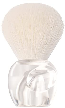 BQAN Pinceau à poussière pour nail art - Brosse à poussière pour nail art - Pinceau kabuki doux pour maquillage ou gel UV acrylique (transparent)