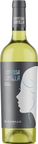 6 Fl. Pinot Grigio Abruzzo IGT Contessa Camilla von Di Camillo Vini im Sparpack (6x0,75l), trockener Weisswein aus Abruzzen