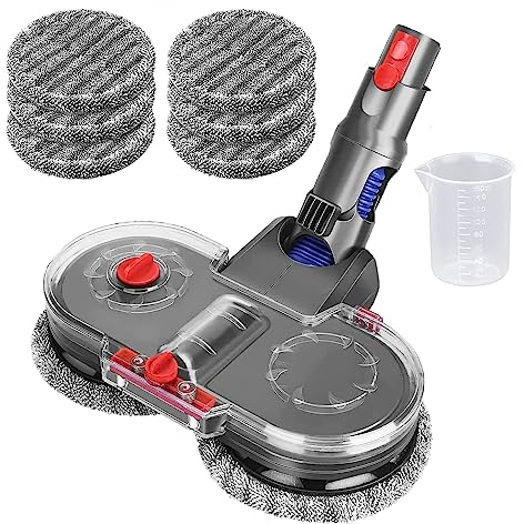 Asdazrxy Cepillo mopa para Dyson V12 / V10 Slim Aspiradora, cabezal de fregona cepillo limpiasuelos para Dyson, con depósito de agua y 6 paños