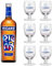 RICARD Pack Pastis de Marseille + 6 verres Apéritif anisé Edition Limitée 2024-45%, 100cl