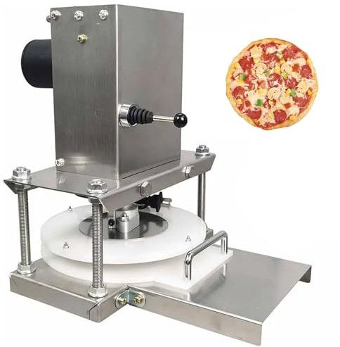 guoyjmm Machine à Presser la pâte à Pizza, Petite Presse à Pizza Commerciale, Machine à Presser Les Tortillas en Acier Inoxydable électrique pour Pizza, Tarte, Tortillas, pâtisserie