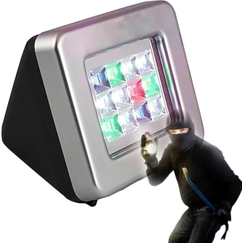 Simulateur de télévision LED avec fonction minuterie pour éclairage de sécurité nocturne – Capteur crépusculaire intégré pour la protection contre le cambriolage