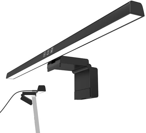 50cm LED Monitor Light Bar | Computer Screen Lamp USB Powered with Auto Dimming Stepless Brightness 3 Colour Modes | Eye Care Desk Lamp for PC Laptop Home Office Study Reading and Gaming