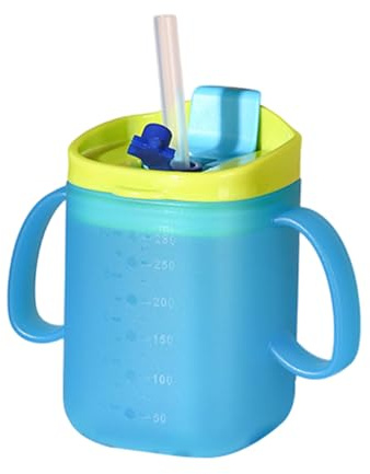 Taza De Leche Para Niños Pequeños Con Pajita Fácil Usar Y A Prueba Fugas A Prueba Fugas Con Pajita Perfecta 3 A 10 Años