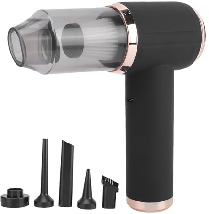Asixxsix Aspirateur à Main 4 en 1 pour Voiture, aspirateur à Main sans Fil 45000PA avec souffleur d'air, Filtre Rechargeable et Lavable, pour la Maison et Le Bureau