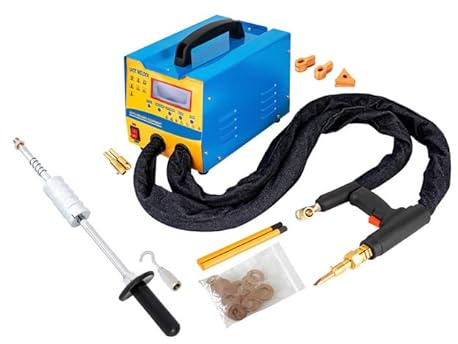 Deinungen Spot Welding Machine for Dent Repair Car Repair Shops,Dent Puller Welder 3000W 2000A 220V 12 Kinds of Replaceable Welding Dies,Weld dent Puller kit Intelligent Induction Stud Welder