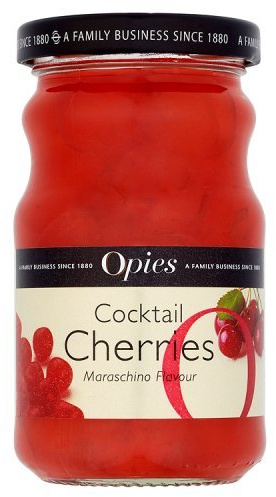 Opies Cerises Confites Au Marasquin 225G - Paquet de 6
