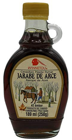 WINNETOU - Sirope de Arce, Jarabe de Arce 100% Natural, Maple Syrup, Canadá #2 Ámbar / Grado A - 250 g