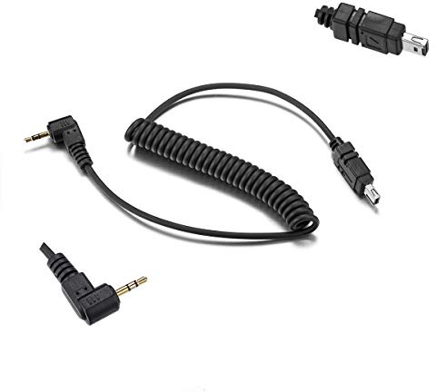 2.5mm-N3 Camera Remote Control Shutter Release Cable Cord for Nikon DSLR Cameras D3100/D3200 /DF /D7000/D7100 /D5000/D5100/D5200/D5300 /D600/D610 /D90