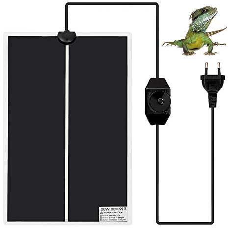 Ysoom Reptil – Esterilla calefactora para terrario, Reptil, cojín de calefacción, Anfibio, para Suelo