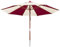 anndora Sonnenschirm 3,5 m rund natural/burgundy - UV Schutz + Winddach