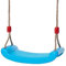 IFOYO Kids Swing Seat - Outdoor 220lbs/100kg Weight Capacity, Steel Rope & Weatherproof Seat for Backyard/Playground (Ages 3-10, Blue)