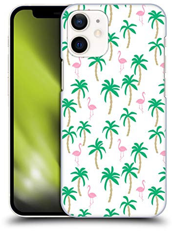Head Case Designs Officially Licensed Andrea Lauren Design White Flamingo Birds Hard Back Case Compatible With Apple iPhone 12 Mini