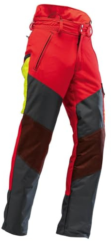 Pfanner® Gladiator Keprotec Schnittschutzhose, Farbe:rot, Größe:M