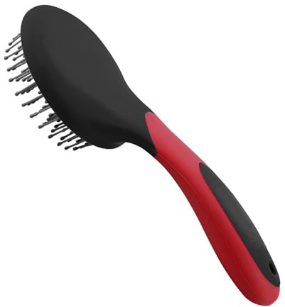 Mähnen Und Schweifbürste - Pferdepflegebürsten | Haustier Massagebürste | Mähnenbürste | Pferdeschweifbürste | Rutschfeste Pferdehaarbürste | Professionelle Mähnen Und Schweifbürste | Pferdeputzzeug