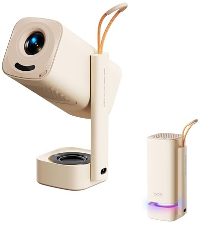 Yaber T1 Pro2 Mini Projector with WiFi and Bluetooth, Dolby Audio & Turbo Sonic Bass, Auto Focus & Keystone, Native 1080 FHD with HDR10, Portable Projector for Outdoor Indoor Use