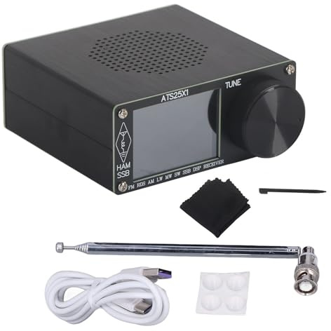 Receptor de Radio de Banda de Gearwell All Band, Radio Portable FM LM SSB Ham, Receptor de Pantalla táctil de 2.4 Pulgadas, escáner de Radio de Onda Corta, Dispositivo de