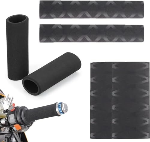 OQKAHIV 3 paia Copre Grips, oprimanopole Moto Copertura Universale Termorestringente, Maniglia di estremità Barra Antiscivolo Maniglia Manubrio Comfort Moto Adattabile Antiscivolo Accessorio Morbido