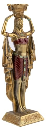 lachineuse Statue Kleopatra 22 cm – Statuette Dekoration Ägyptische Königin – ägyptische Figur – ägyptische Büste – originelle Geschenkidee – Innendekoration Göttin Mythologie
