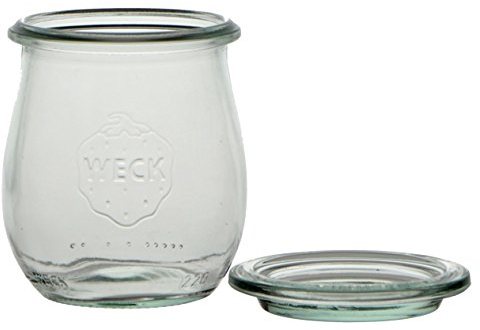 Weck 3238300 Einmachglas, Tulpenglas 12 Stück, Glas, Durchsichtig, Breit