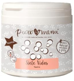 Taurina 100% Pura (100g) | Suplemento para Gatos y Perros | Imprescindible para dietas caseras | Ideal Dietas Barf Bote de 100g con cucharita medidora