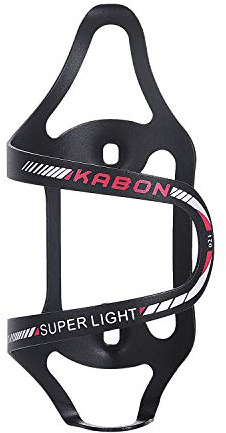 KABON Bike Water Bottle Holder, Lightweight Bicycle Alloy Aluminum Side Load Water Bottle Cage Brackets for Road Bike MTB (Red)