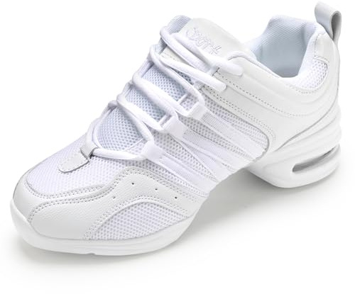 PADGENE Chaussures de Jazz pour Femmes, Chaussures de Danse à Semelle Molle en Satin pour Femmes, à Talons Hauts Chaussures de Danse pour Jazz/Latin/National Mark/Rumba/Cha Cha