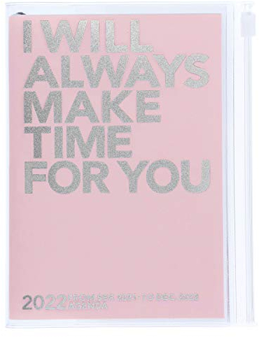 MARK'S 2021/2022 Taschenkalender A6 vertikal, MAKE TIME, Pink: Von September 2021 bis Dezember 2022