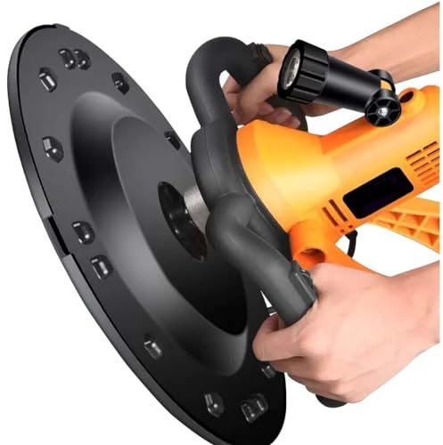 Electric Concrete Trowel With Mixing Rod - Automatic Mixing And Plastering Machine - 6 Adjustable Speed - Wall Smoothing Tool With Light