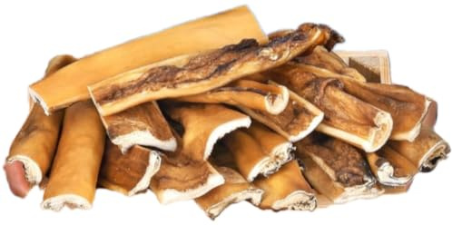 Dei Nature Cuir de tête de boeuf naturel - bandes de 20 cm - Paquet de 1 kg - Convient pour régime Barf
