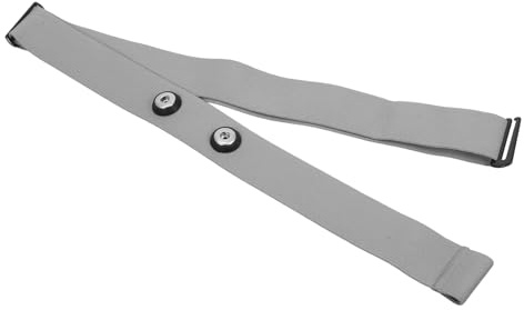 WEKAMOS Banda Cardiaca Ajustable con Sensor Deportivo Correa Pectoral Elástica y Monitor de Cardíaca para Actividades Compatible con Polar Gris