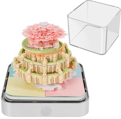 3D-kalender rivning 2026 365 dagars skrivbordskalender med lampfot använd konstpappersskulpturer Time Piece Calendar för kreativa presenter till jul (lås)
