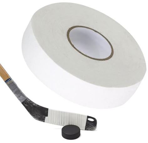 Generisk hockeyklubba grepptejp – 2,5 cm x 25 m tejp | halkfri och vattentät rackettejp, mångsidig användning för ishockey, baseball, golf och