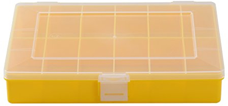 Hünersdorff Cajas de surtido PP COMPACT, 12 compartimentos 170x250x46 mm, amarillo, PP
