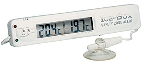 Hygiplas Thermomètre pour réfrigérateur et congélateur avec alarme 135 x 26 mm