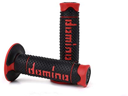 Domino 1295372 Manopole, Nero/Rosso, Set di 2