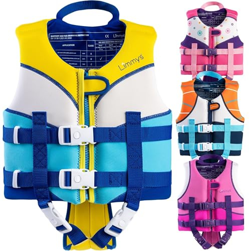 Limmys Swim Vest for Toddlers & Kids – Integrated Foam Panel Swimming Aid, CE Certified, Award-Winning Parent-Approved Design, Secure Double Fastening with YKK Zip, Soft Premium Neoprene Comfort