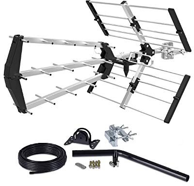 SSL 48 Element Tri Boom TV Aerial KIT Digital HD Freeview Loft/Outdoor Aerial Antenna 4G & 5G With Full Kit High Performance