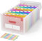 ABC life Dokumentenmappe A4 mit Gittermuster,26Fächermappe Datei Organizer,Regenbogen Akkordeon Erweiterbar Ordnungsmappe, Grosse Kapazität Dokumententasche,A4 Ordner Tragbar Sortiermappe Schule(Rosa)