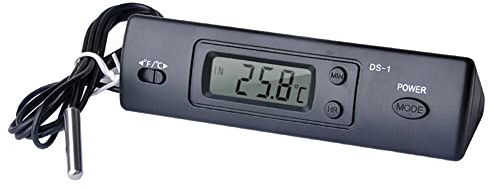 SPORTARC Elektronisches Thermometer Auto Multifunktionszeit Temperatur Anzeige mit Sonde