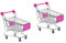 Toyvian 2st Kinder Schubkarre Rosa Pumpflaschen Kinderspielzeug Kinder Spielset Stiftfackel Desktop-Spielzeug Handy Halterung Telefonhalterständer Wagen Einkaufen